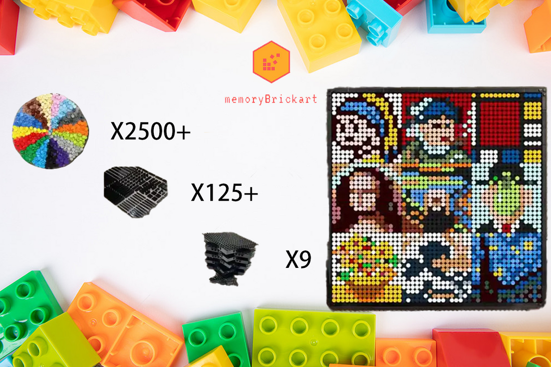 MemoryBrickart LEGO Mosaic - Famous Art Pixel Art - 48x48 - MemoryBrickart