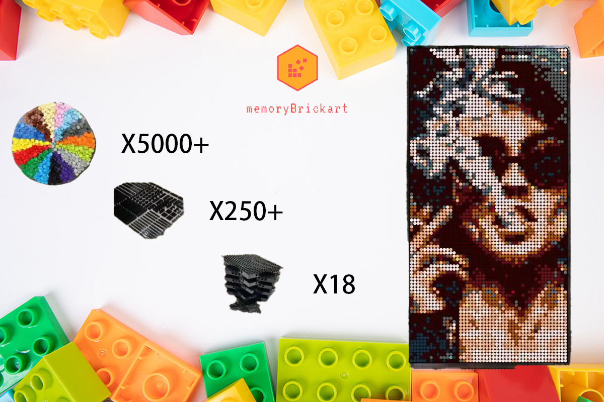 MemoryBrickart LEGO Mosaic - Marla Singer - 48x96 - MemoryBrickart