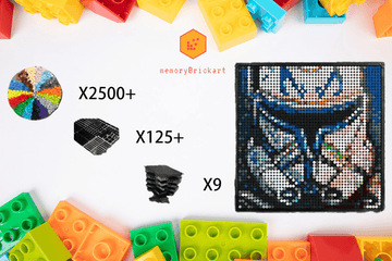 MemoryBrickart LEGO Mosaic - Captain Rex Pixel Art - 48x48 - MemoryBrickart