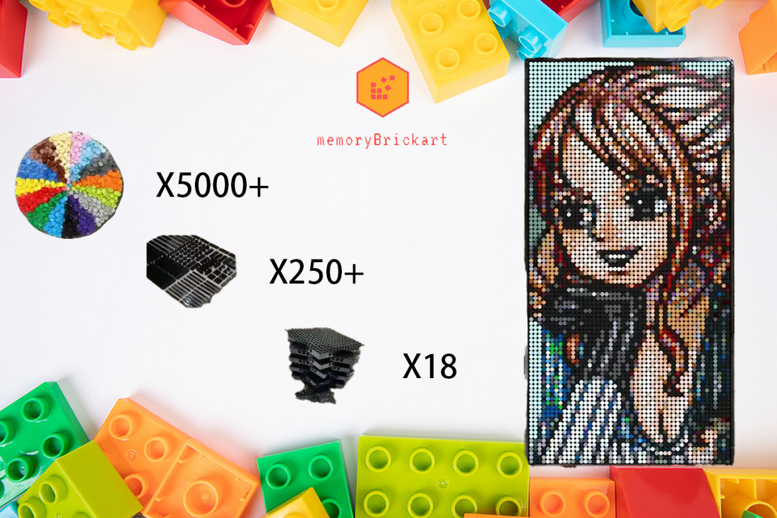 MemoryBrickart LEGO Mosaic - Nami 1 - 48x96 - MemoryBrickart