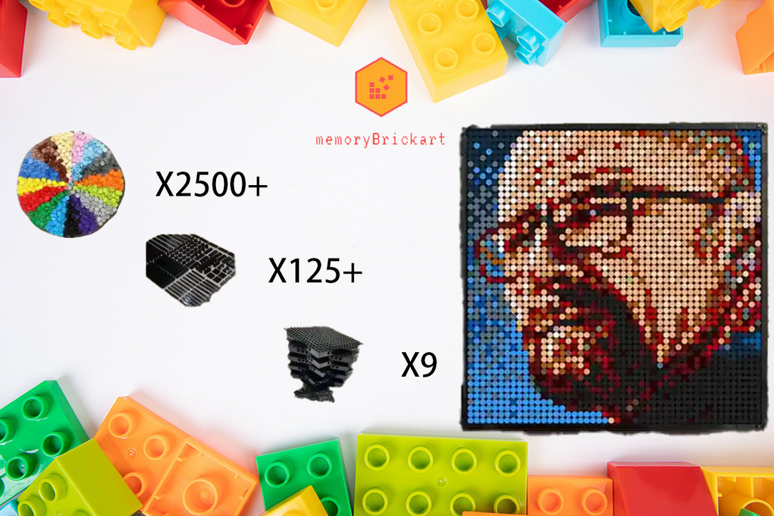 MemoryBrickart LEGO Mosaic - Walter White Portrait - 48x48 - MemoryBrickart