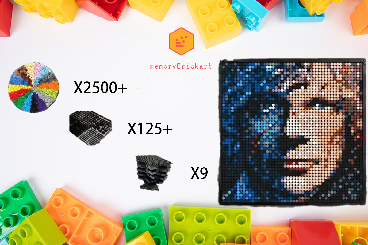 MemoryBrickart LEGO Mosaic - Tyrion Lannister Portrait - 48x48 - MemoryBrickart