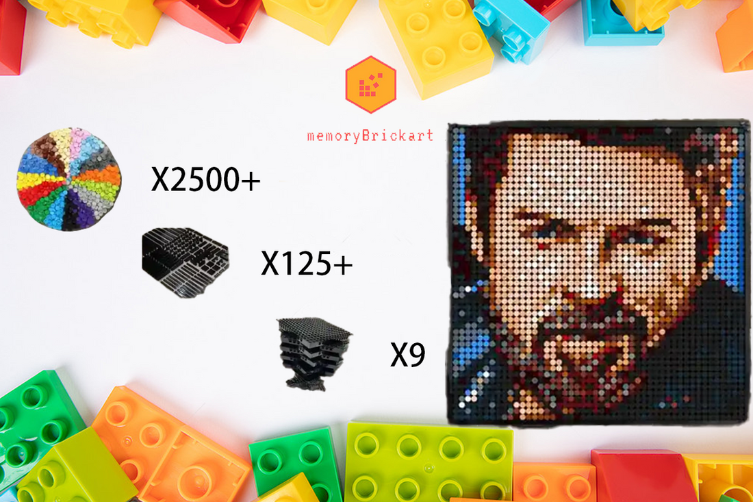 MemoryBrickart LEGO Mosaic - Billy Portrait - 48x48 - MemoryBrickart