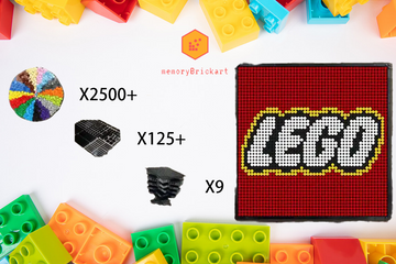 MemoryBrickart LEGO Mosaic - Lego Logo - 48x48 - MemoryBrickart