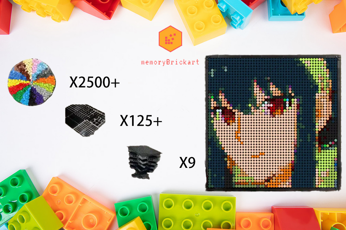MemoryBrickart LEGO Mosaic - Yor Forget Portrait - 48x48 - MemoryBrickart