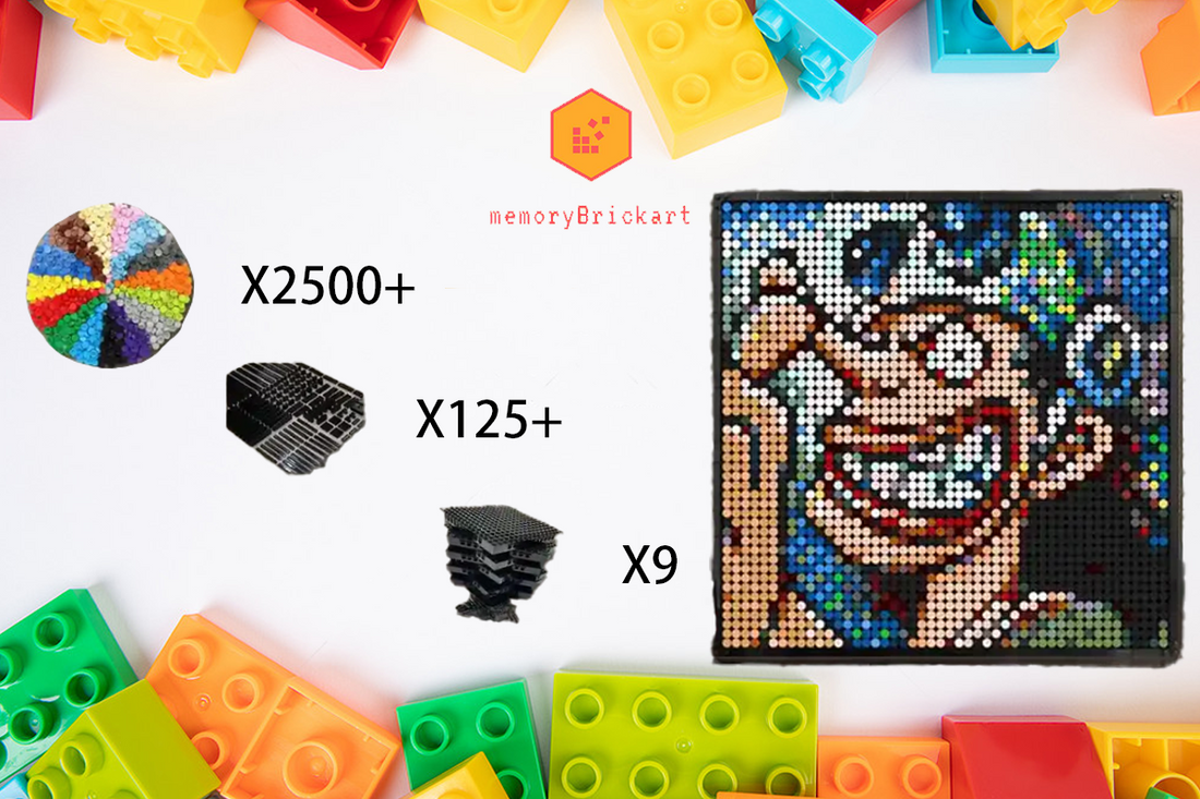 MemoryBrickart LEGO Mosaic - Usoppu Portrait - 48x48 - MemoryBrickart