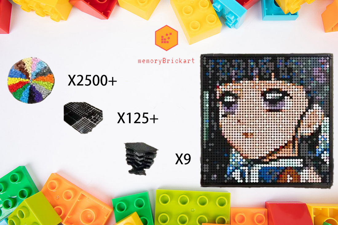 MemoryBrickart LEGO Mosaic - Tsuyuri Kanawo Portrait - 48x48 - MemoryBrickart