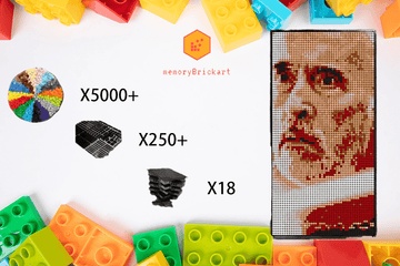 MemoryBrickart LEGO Mosaic - Dooku Pixel Art - 48x96 - MemoryBrickart