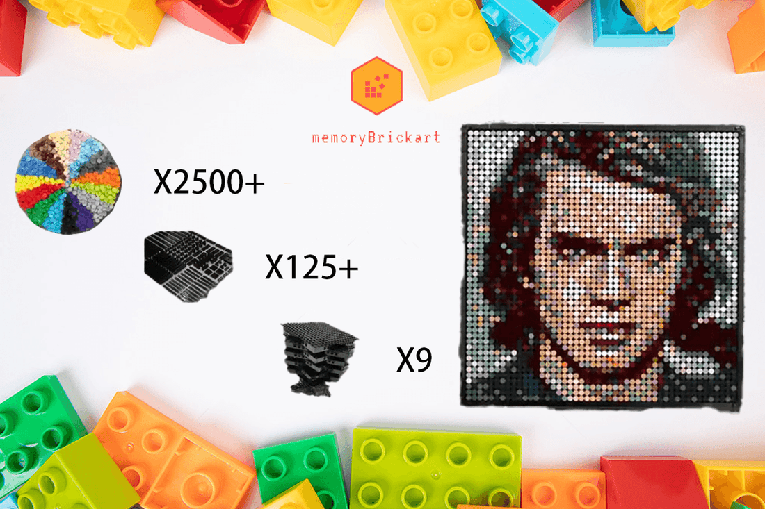 MemoryBrickart LEGO Mosaic - Anakin Skywalker 2 Pixel Art - 48x48 - MemoryBrickart