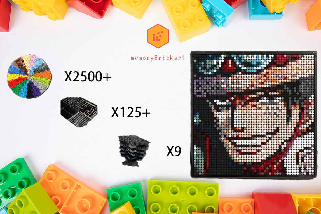 MemoryBrickart LEGO Mosaic - Ace Portrait - 48x48 - MemoryBrickart