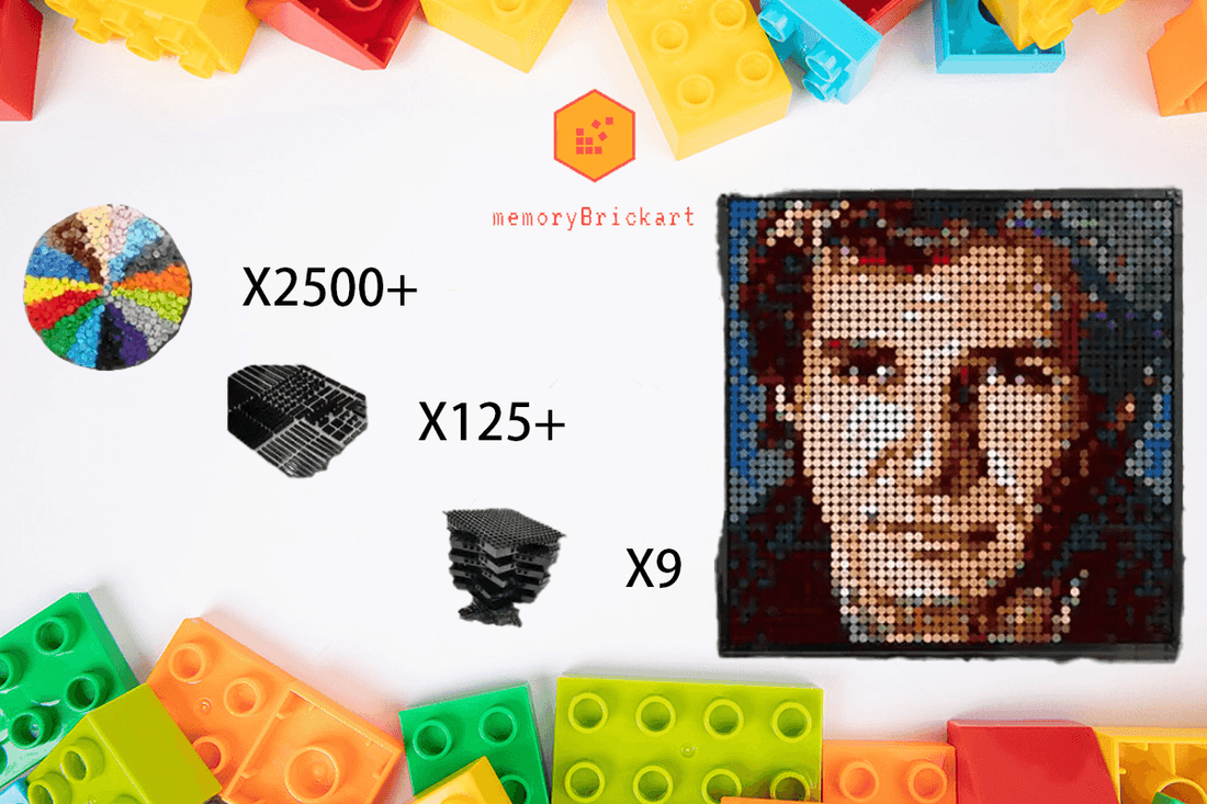 MemoryBrickart LEGO Mosaic - Han Solo Portrait - 48x48 - MemoryBrickart