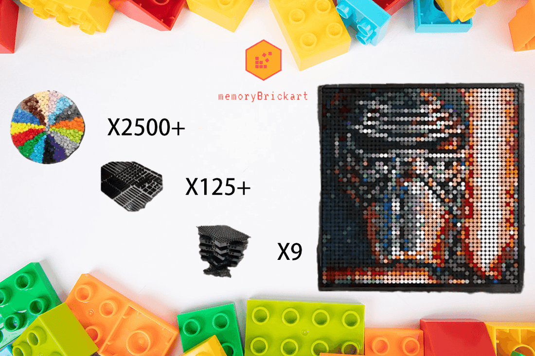 MemoryBrickart LEGO Mosaic - Kylo Ren - 48x48 - MemoryBrickart
