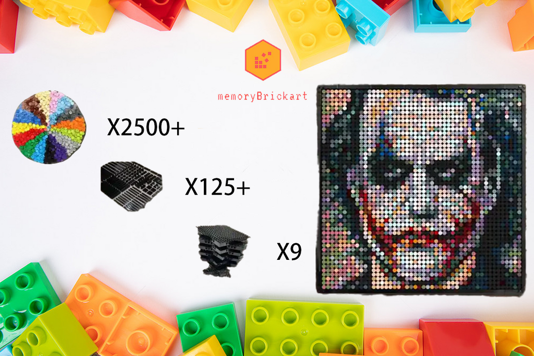MemoryBrickart LEGO Mosaic - The Joker(2) - 48x48 - MemoryBrickart