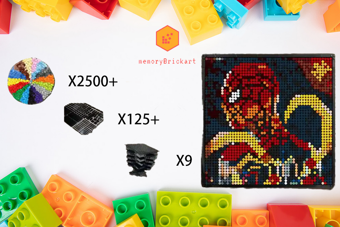 MemoryBrickart LEGO Mosaic - Spiderman(3) - 48x48 - MemoryBrickart