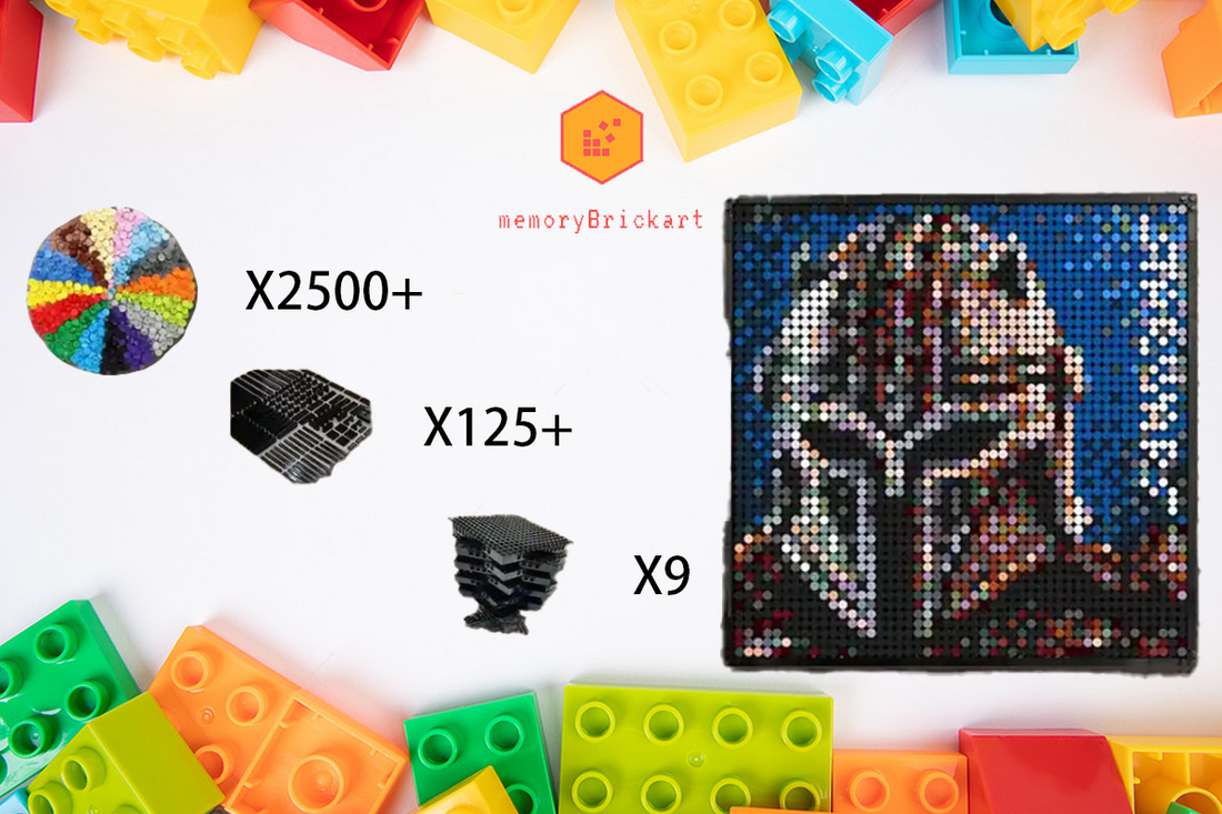 MemoryBrickart LEGO Mosaic - The Armorer Portrait - 48x48 - MemoryBrickart