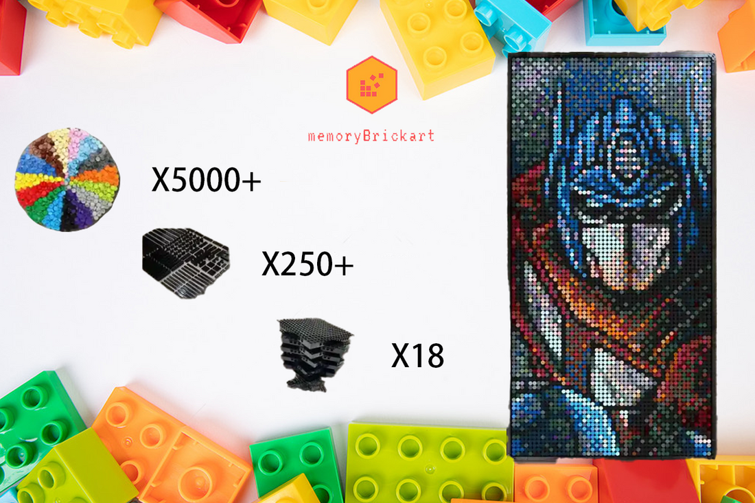 MemoryBrickart LEGO Mosaic - Optimus - 48x96 - MemoryBrickart
