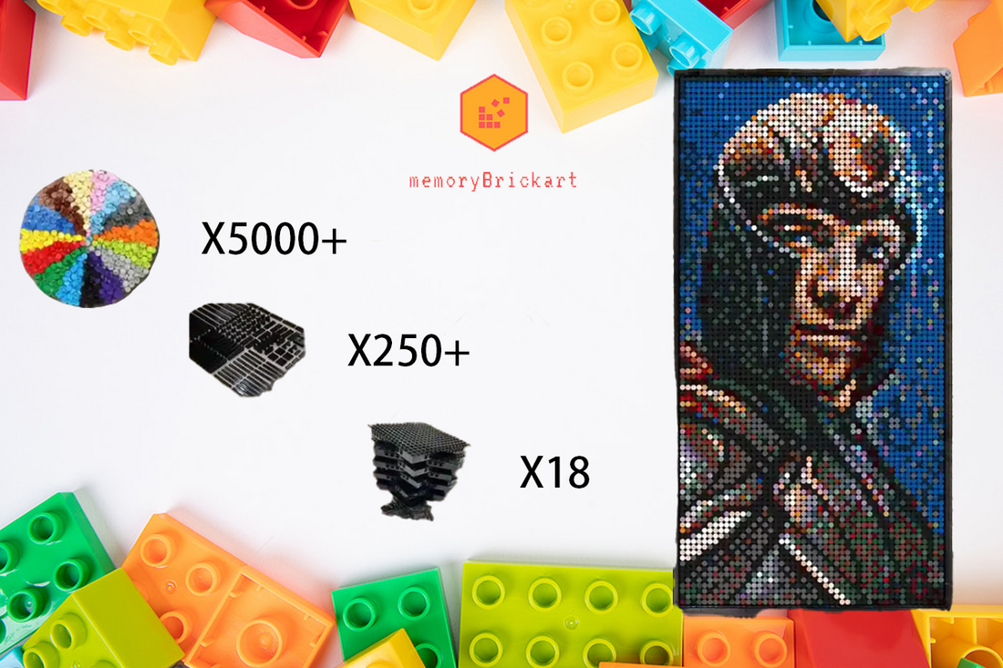 MemoryBrickart LEGO Mosaic - Magneto - 48x96 - MemoryBrickart