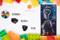 MemoryBrickart LEGO Mosaic - Bo Katan Kryze Pixel Art - 48x96 - MemoryBrickart