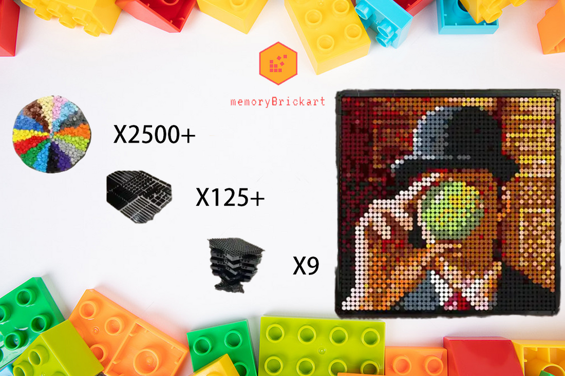 MemoryBrickart LEGO Mosaic - The Son of Man - 48x48 - MemoryBrickart