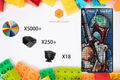 MemoryBrickart LEGO Mosaic - Boba Fett Portrait -48x96 - MemoryBrickart